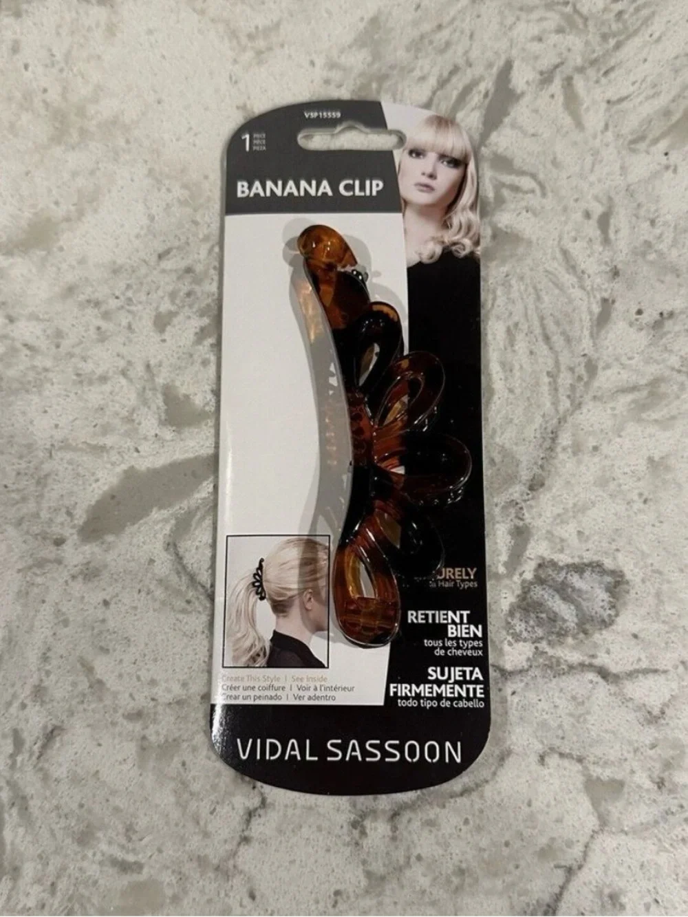 Set of Two Banana Clips for Hair